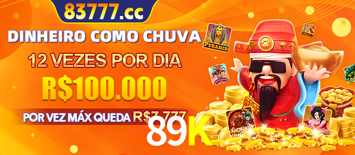 Banner do programa de recompensas Recomende para amigos do 89K, detalhando os bônus por convidar amigos, com prêmios que chegam a R$288.888.